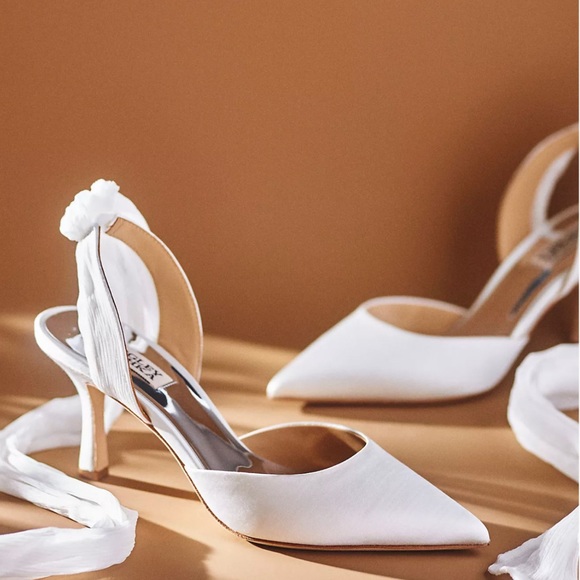 Badgley Mischka Blaze Satin Bow Stilettos - Picture 5 of 17